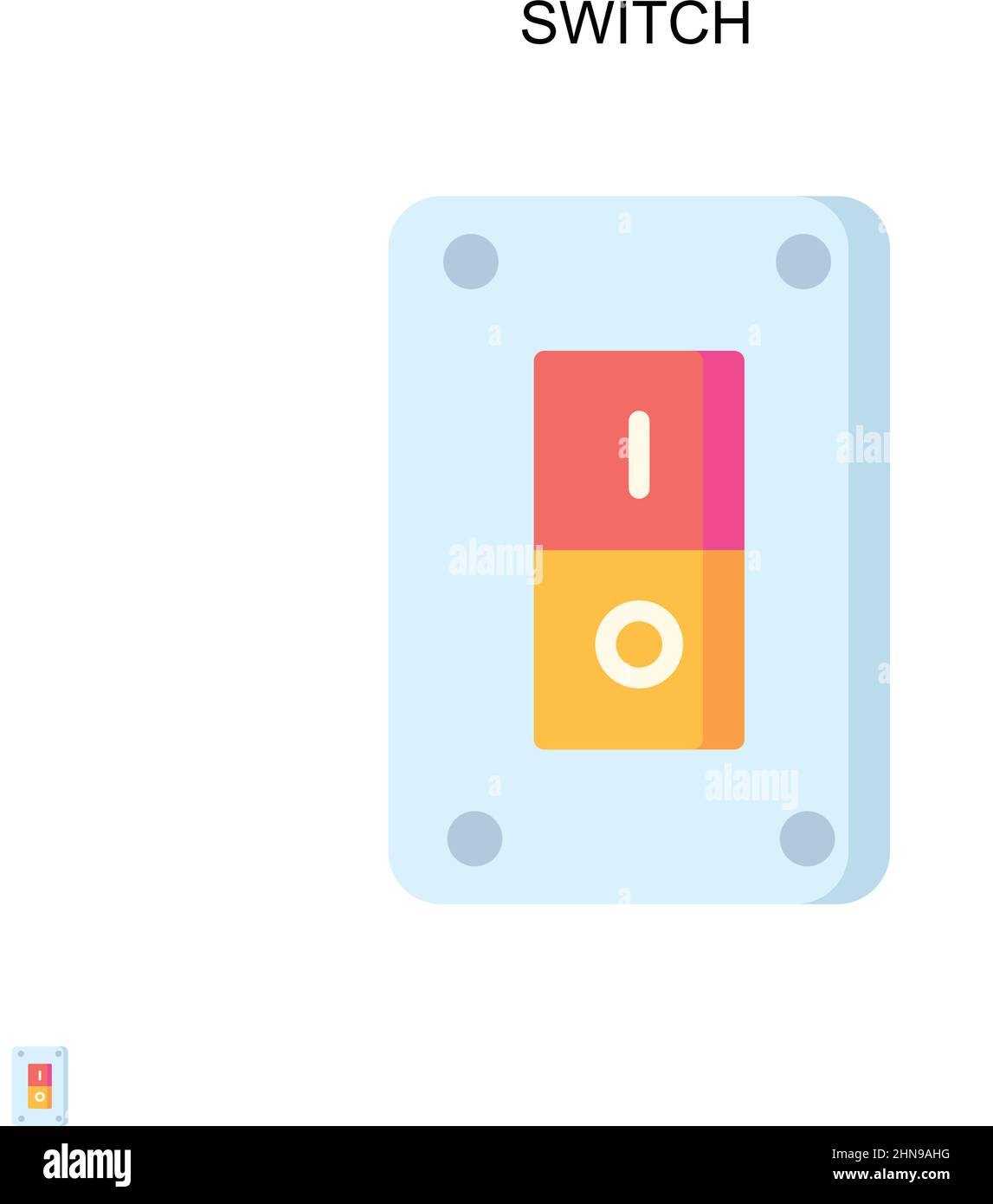 Switch Simple vector icon. Illustration symbol design template for web ...