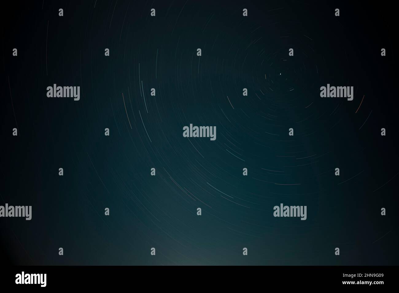 Time interval of the starry sky Stock Photo