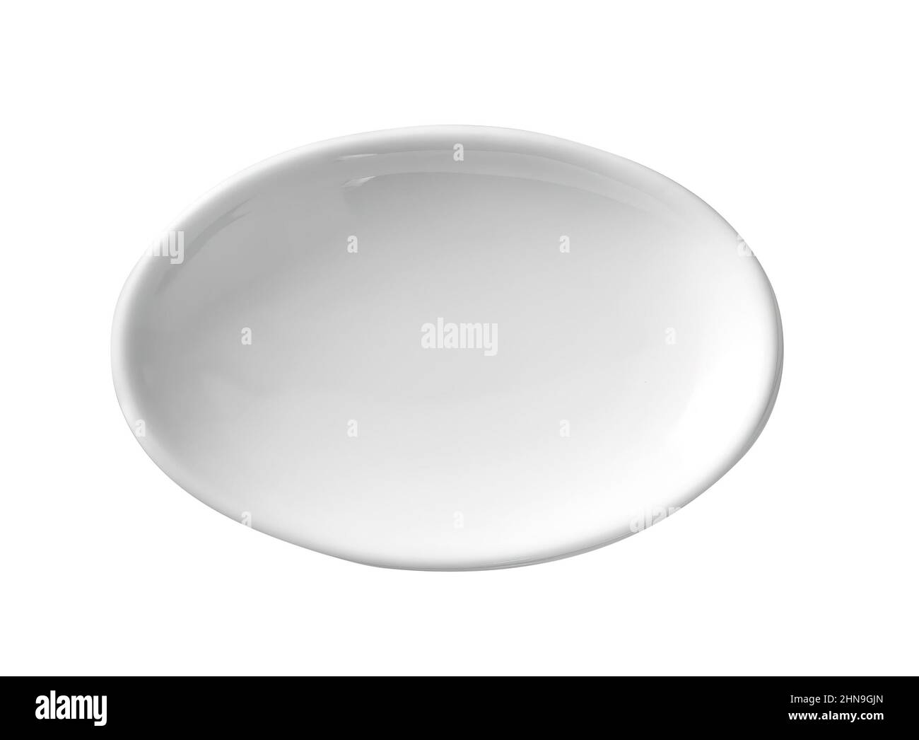 white ceramic plate isolated on white Stock Photo Alamy