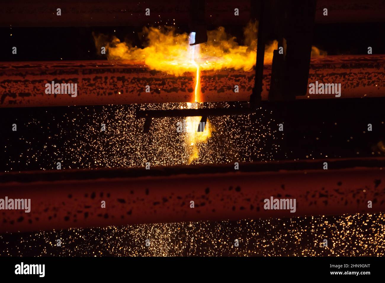 Manufacturing of mild steel square bar on continuous casting machine