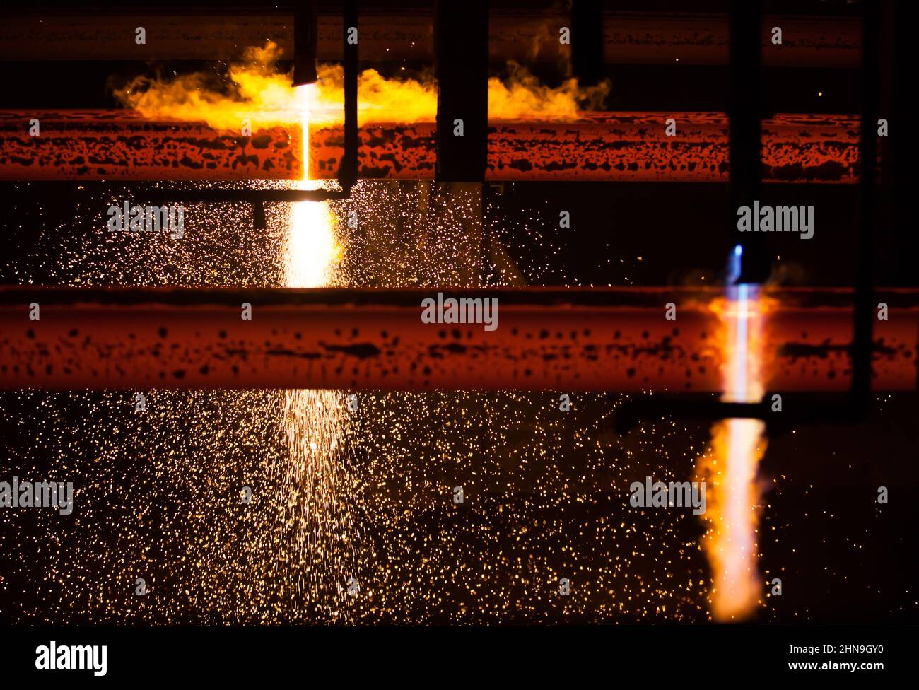 Manufacturing of mild steel square bar on continuous casting machine