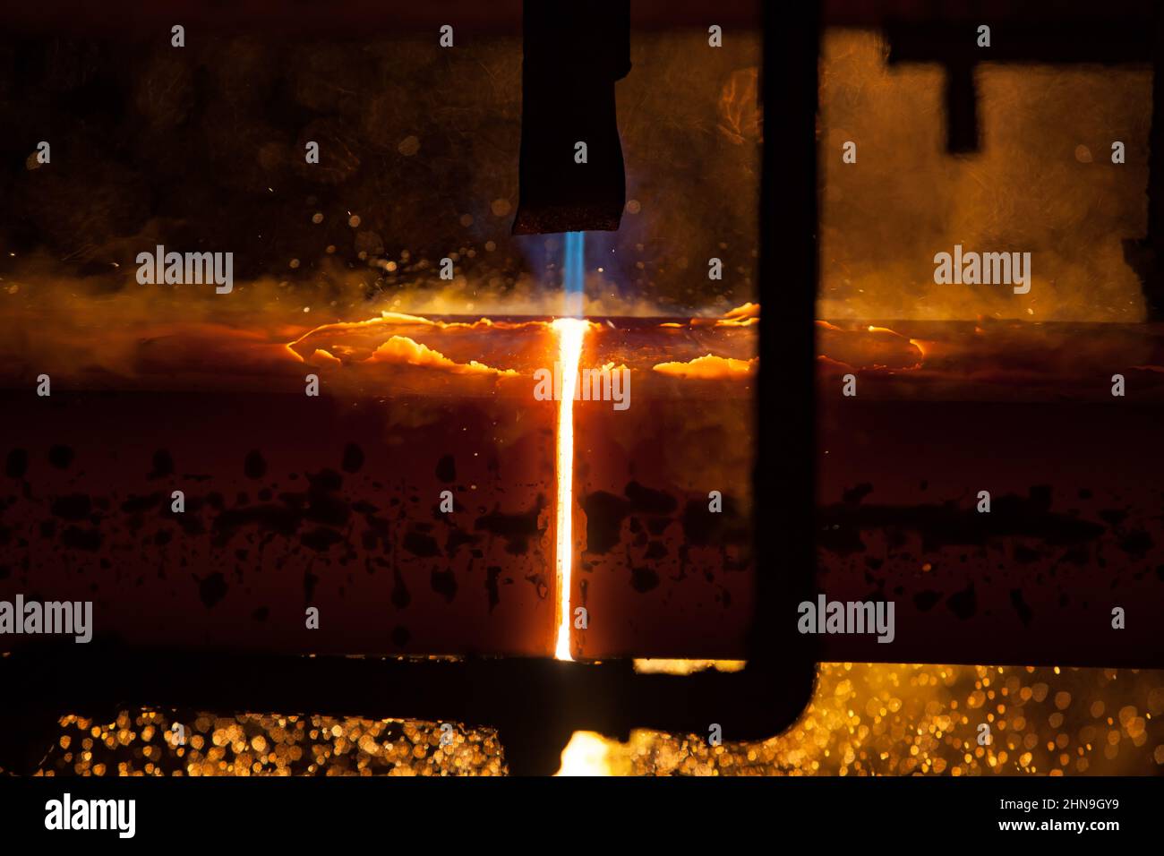 Manufacturing of mild steel square bar on continuous casting machine