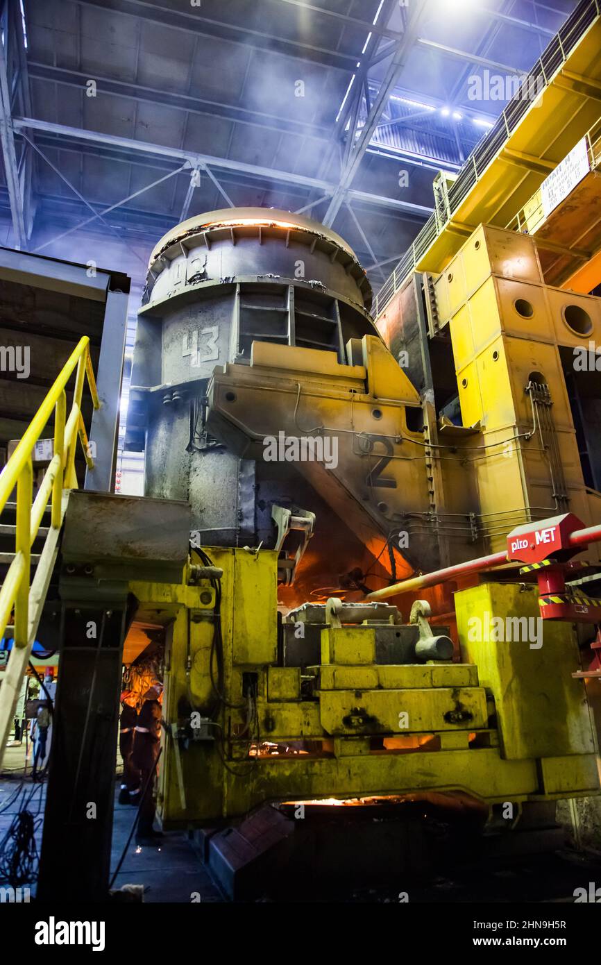 Temirtau, Kazakhstan June 08, 2012 Arcelor Mittal metallurgy plant