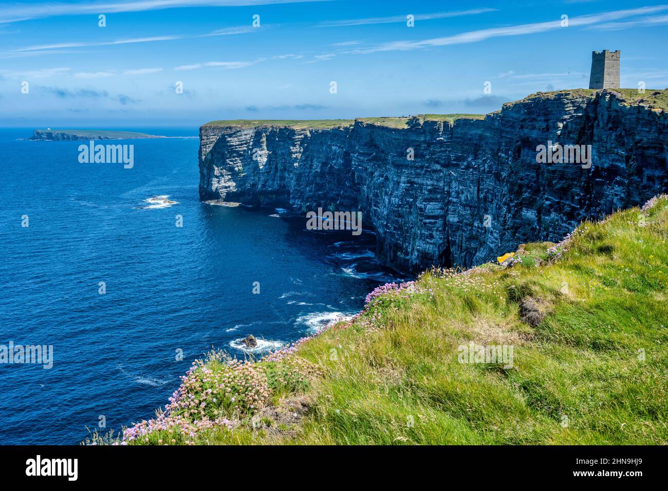 Marwick Head seabird colony, Mainland Orkney, Scotland, UK Stock Photo