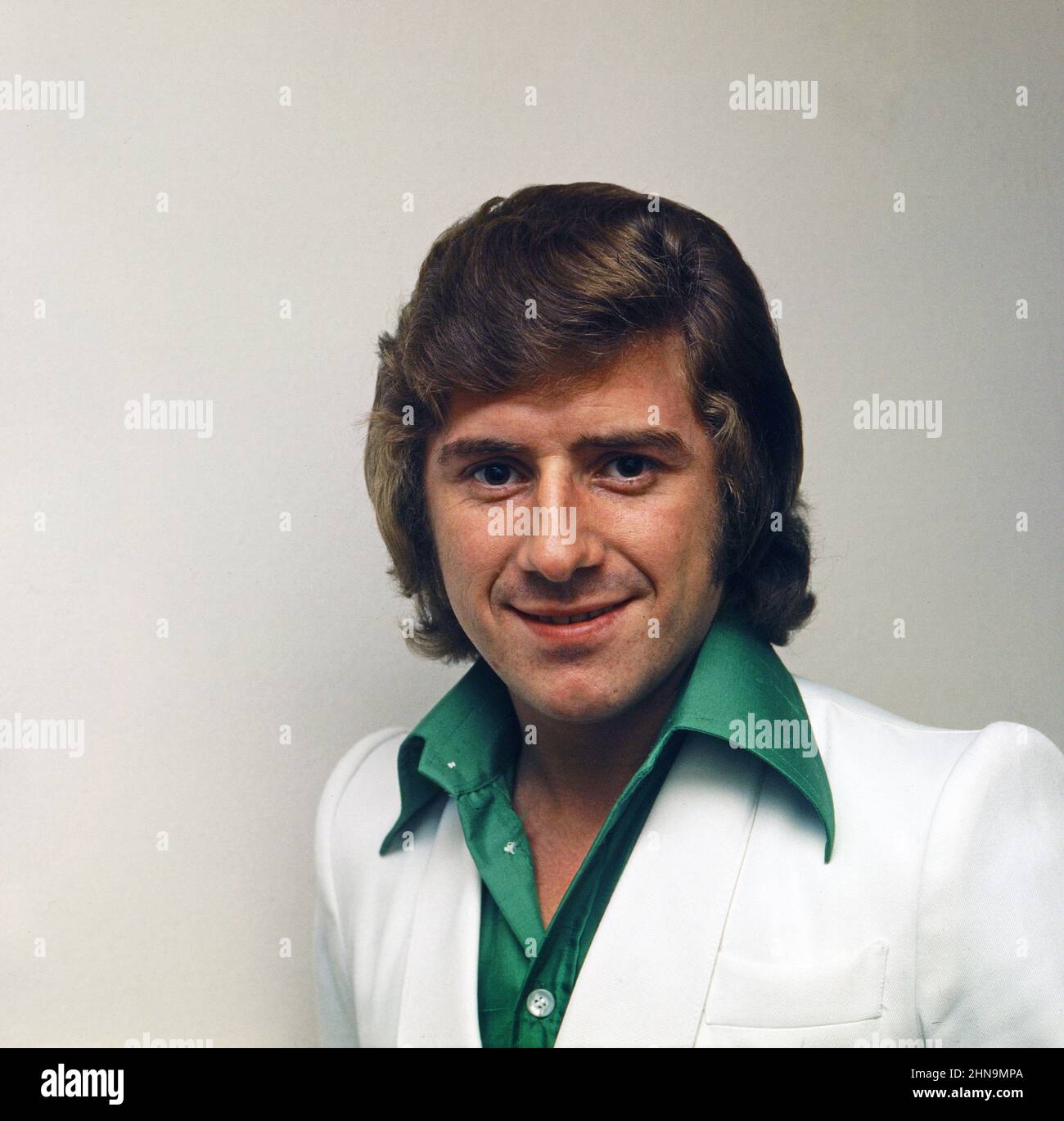 Johnny White, britischer Sänger, Deutschland um 1976. Stock Photo