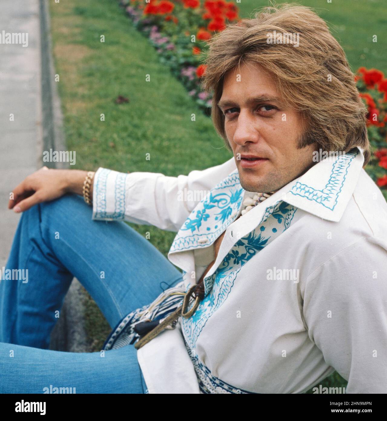 Malcolm Roberts, britischer Schlagersänger, Deutschland um 1977. Stock Photo