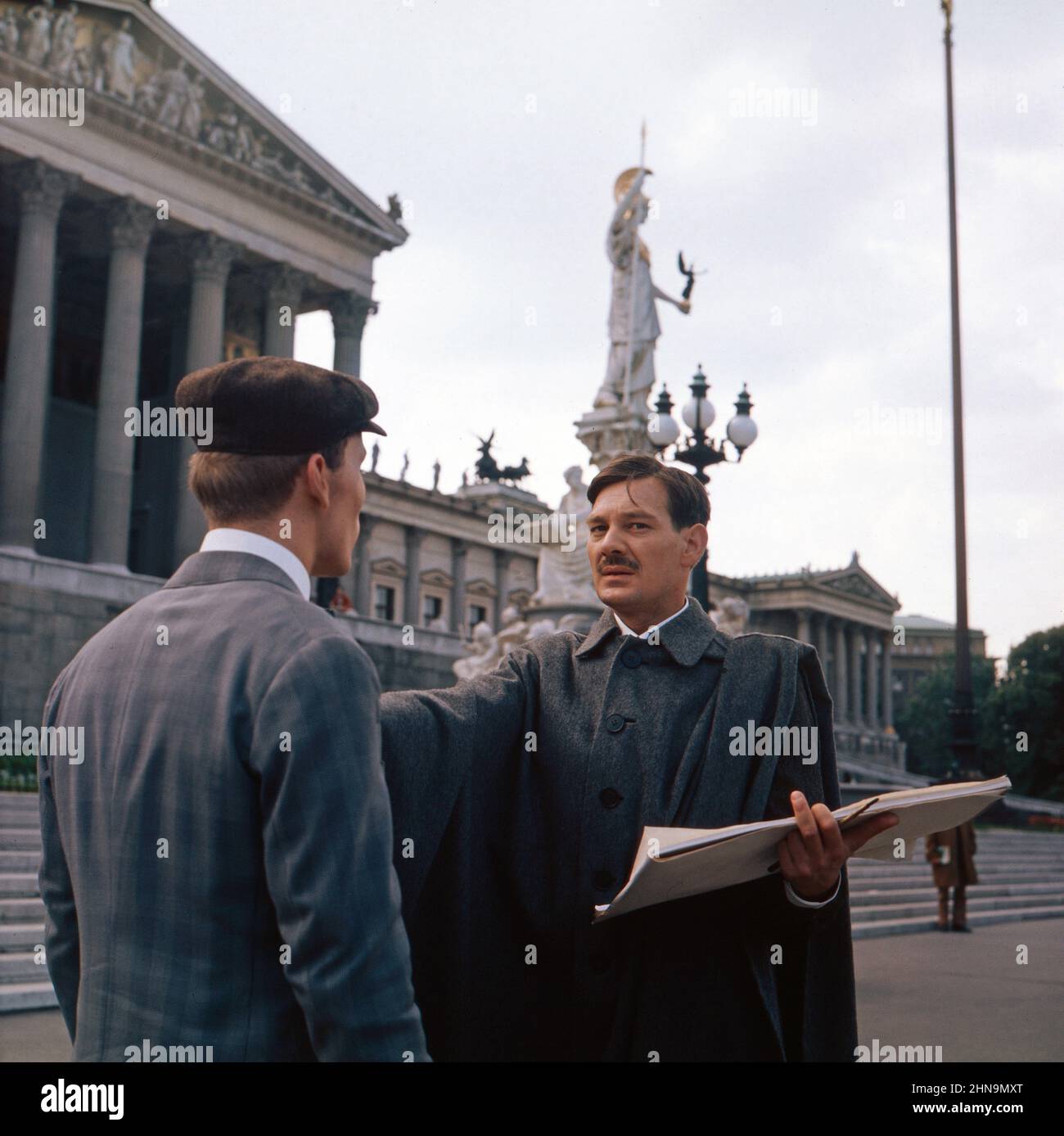 Ein junger Mann aus dem Innviertel - Adolf Hitler, Fernsehfilm, Deutschland/Österreich 1973, Regie: Axel Corti, Darsteller: Markus Weber, Franz Trager Stock Photo