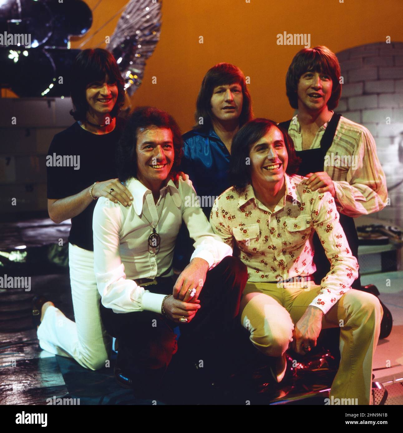 The Hollies, britische Popband, Deutschland um 1974. Stock Photo