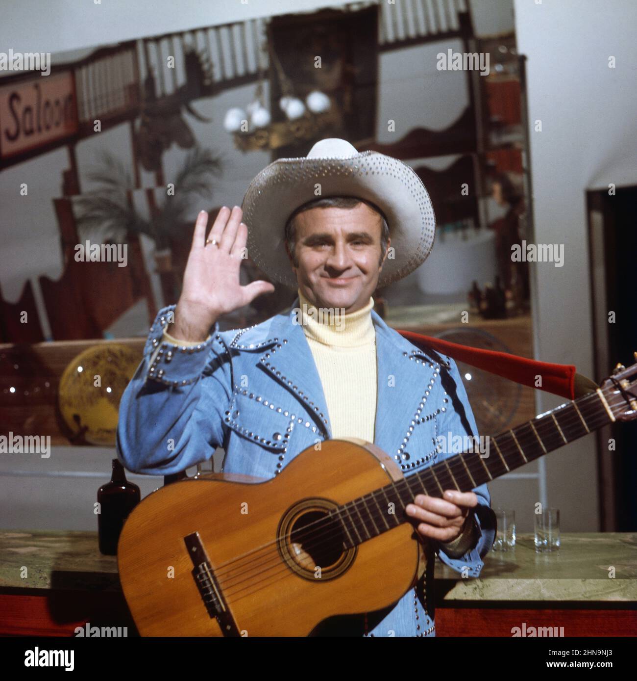 Bobbejaan, belgischer Sänger, Entertainer und Wegbereiter von Country ...
