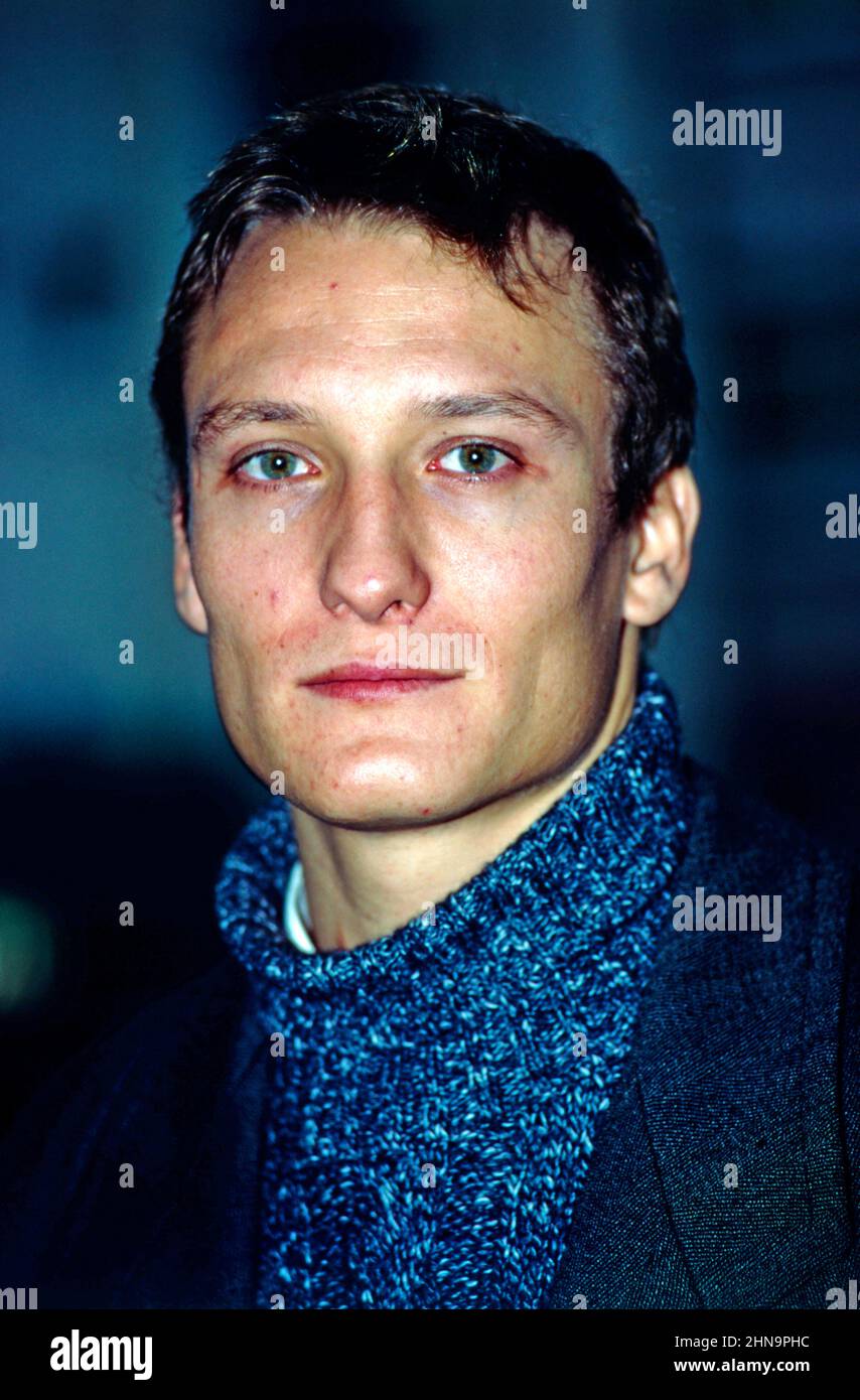 Oliver Masucci, deutscher Schauspieler, Portrait von 1996. Oliver Masucci, German actor, portrait 1996. Stock Photo