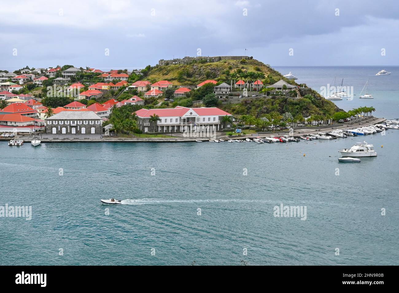 The town of Gustavia, capital of Saint Barthélemy Stock Photo - Alamy