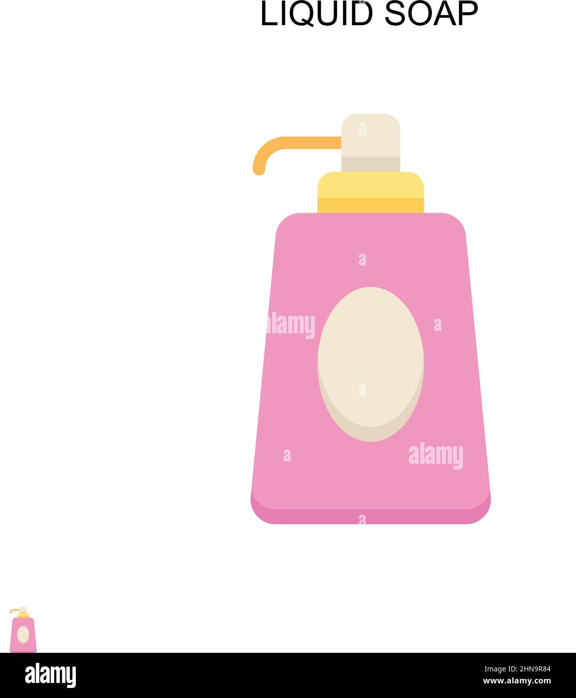 Liquid soap Simple vector icon. Illustration symbol design template for