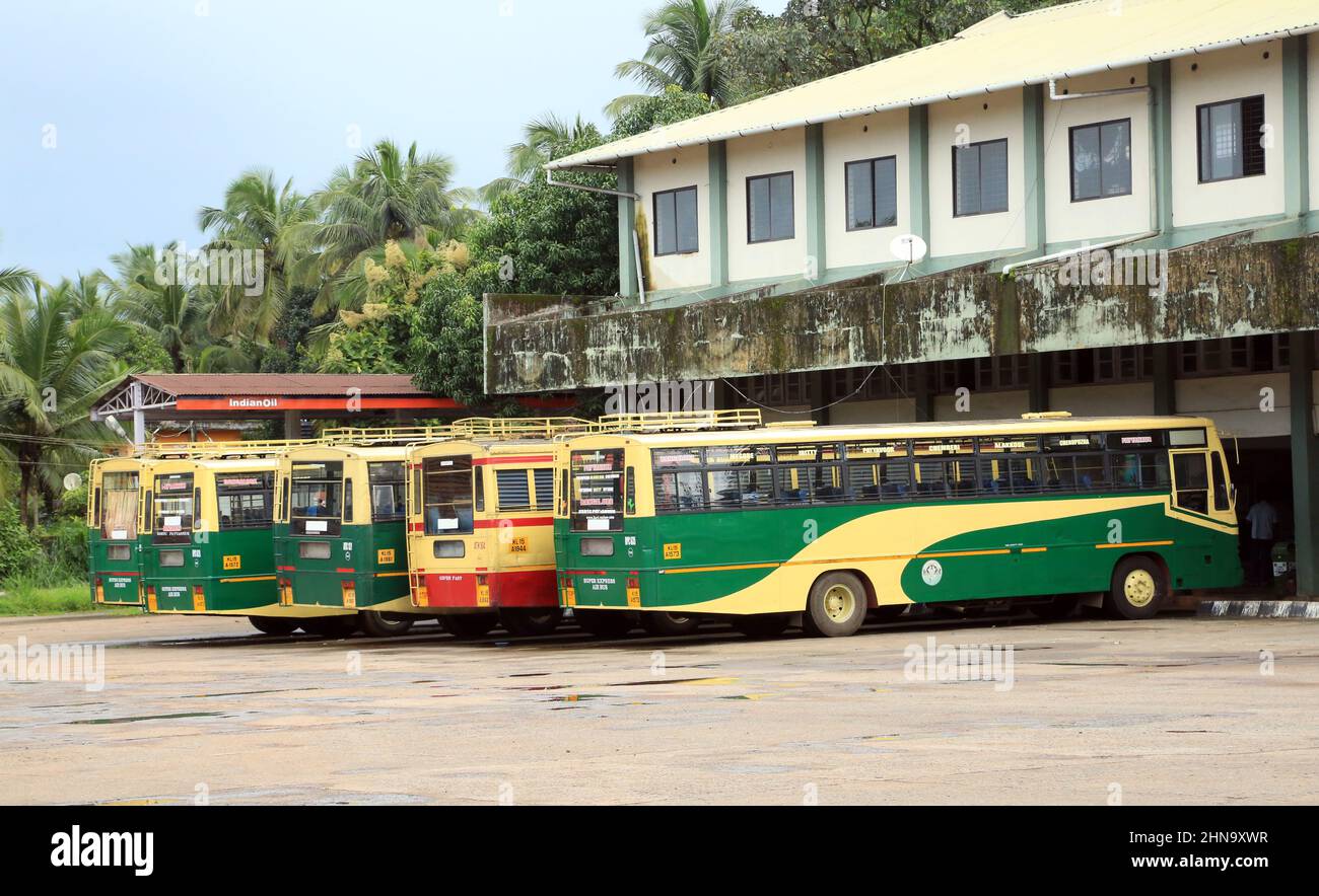 Kannur India th July 21 After Months Of Covid 19 Induced Lockdown Kerala Limped Back To Normal As The Government Eased The Curbs Allowing Shops To Open And Permitting Public Transport With The