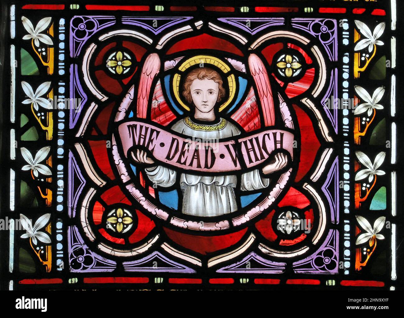 Stained glass window by Frederick Preedy, St Peter & St Paul's Church