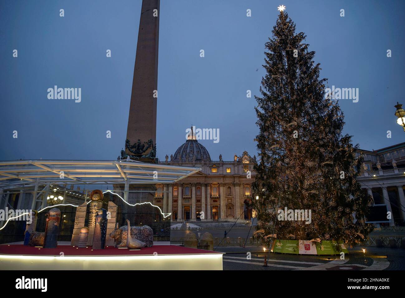 Italy, Rome, December 25th, 2020. The Vatican's unconventional Nativity