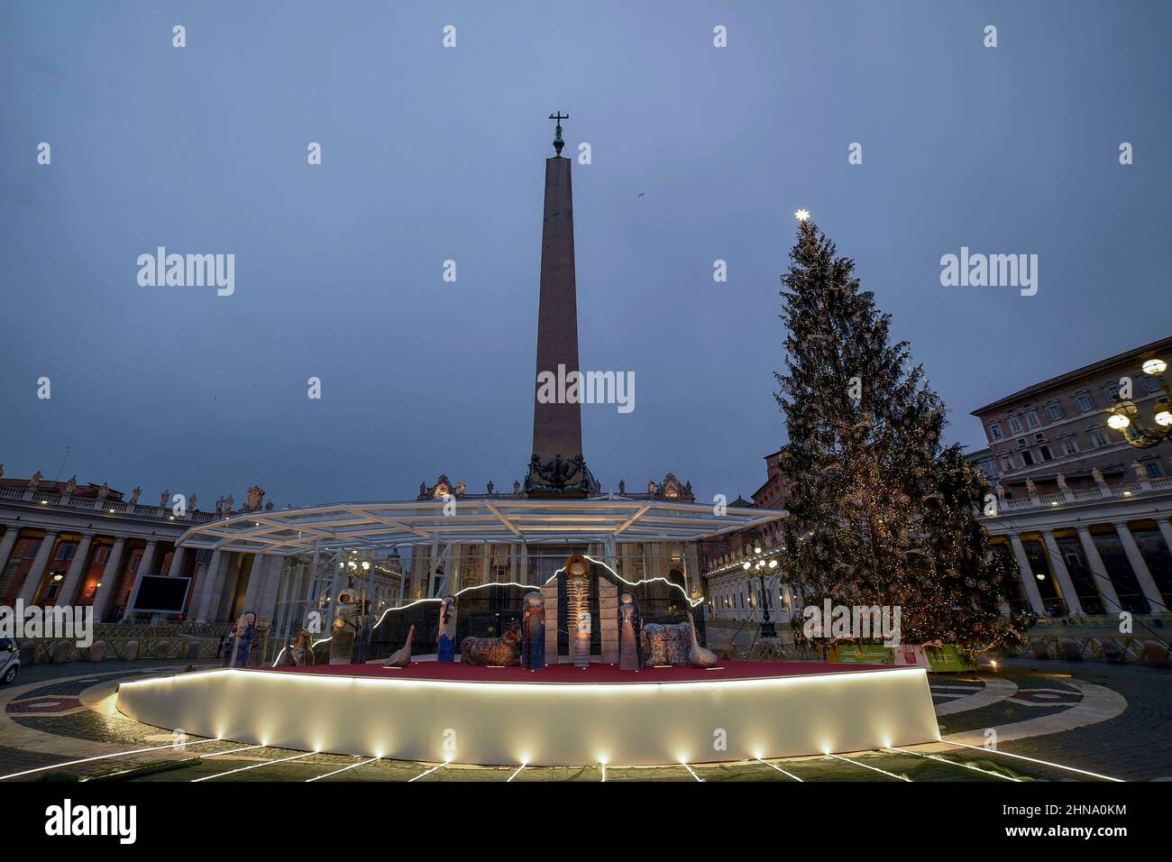 Italy, Rome, December 25th, 2020. The Vatican's unconventional Nativity