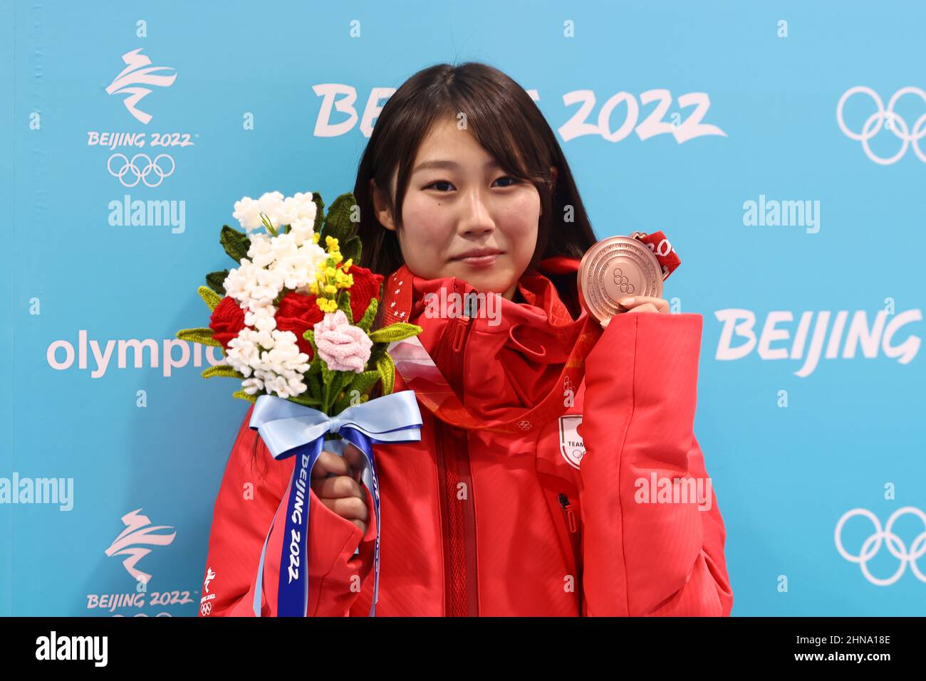Beijing, China. 15th Feb, 2018. Kokomo Murase (JPN) Snowboarding