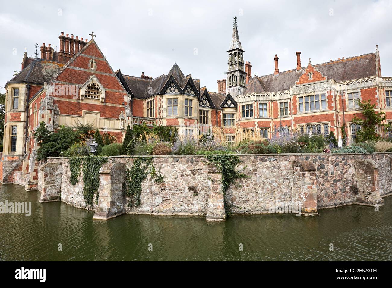 Madresfield court and Moat Stock Photo