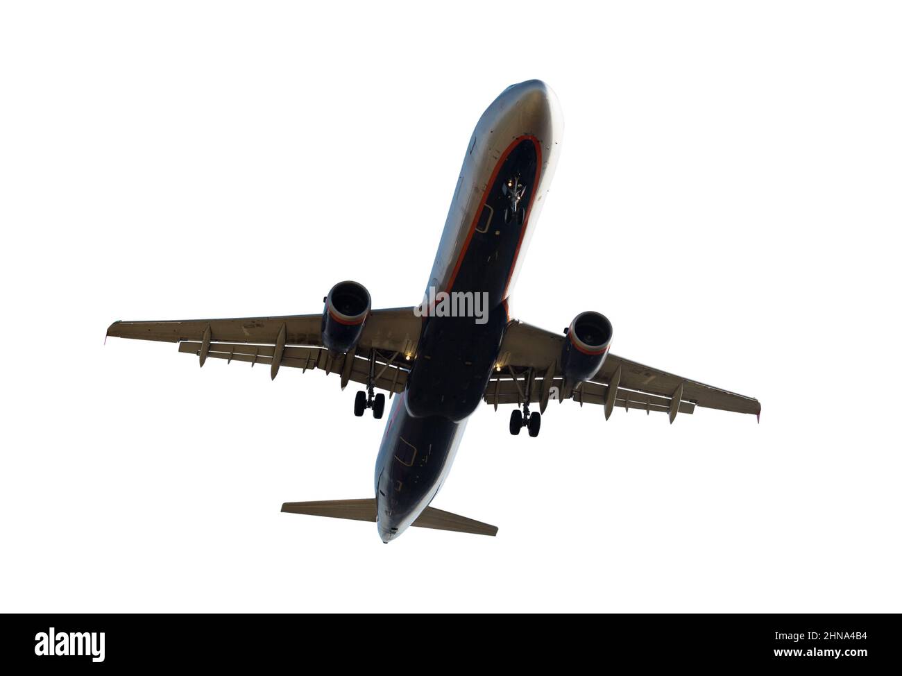 Passenger plane isolated Stock Photo