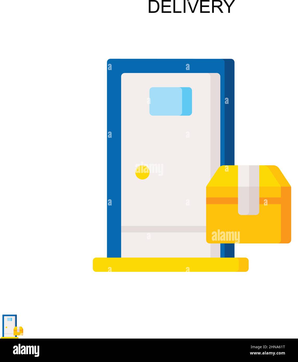 Delivery Simple vector icon. Illustration symbol design template for ...