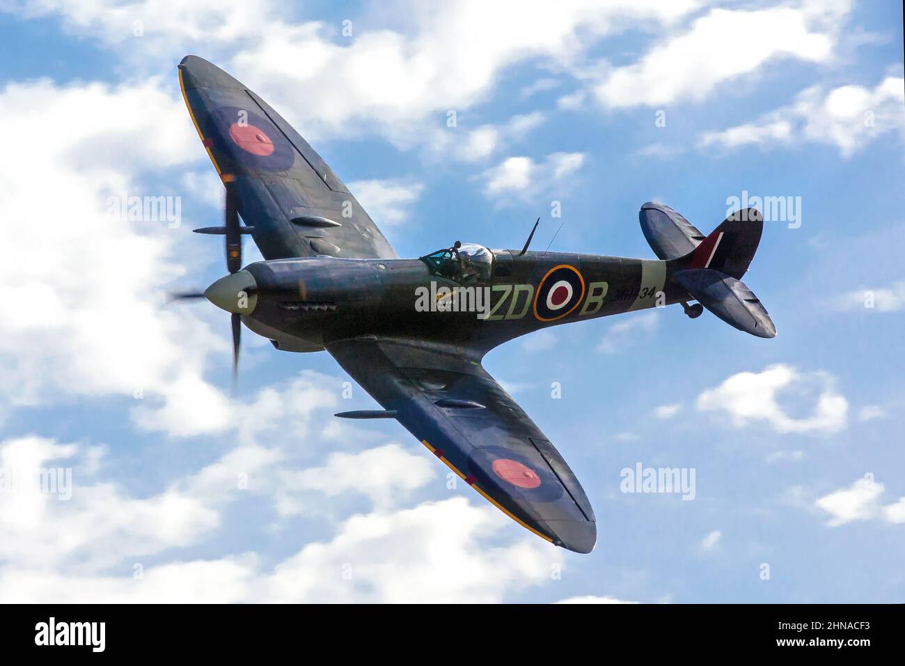 The Legendary and Iconic WWII Supermarine Spitfire Stock Photo