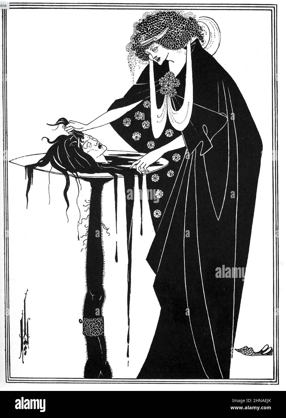 AUBREY BEARDSLEY (1872-1898) English illustrator. The Dancer's Reward from 'Salome' a 1904 tragedy in one act by Oscar Wilde Stock Photo