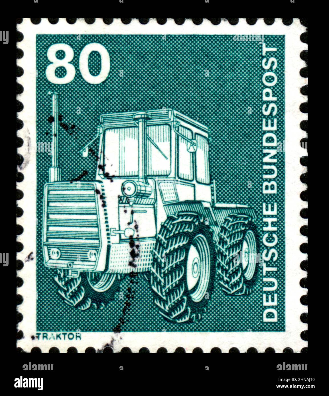 Stamp print in Germany, industry Stock Photo Alamy