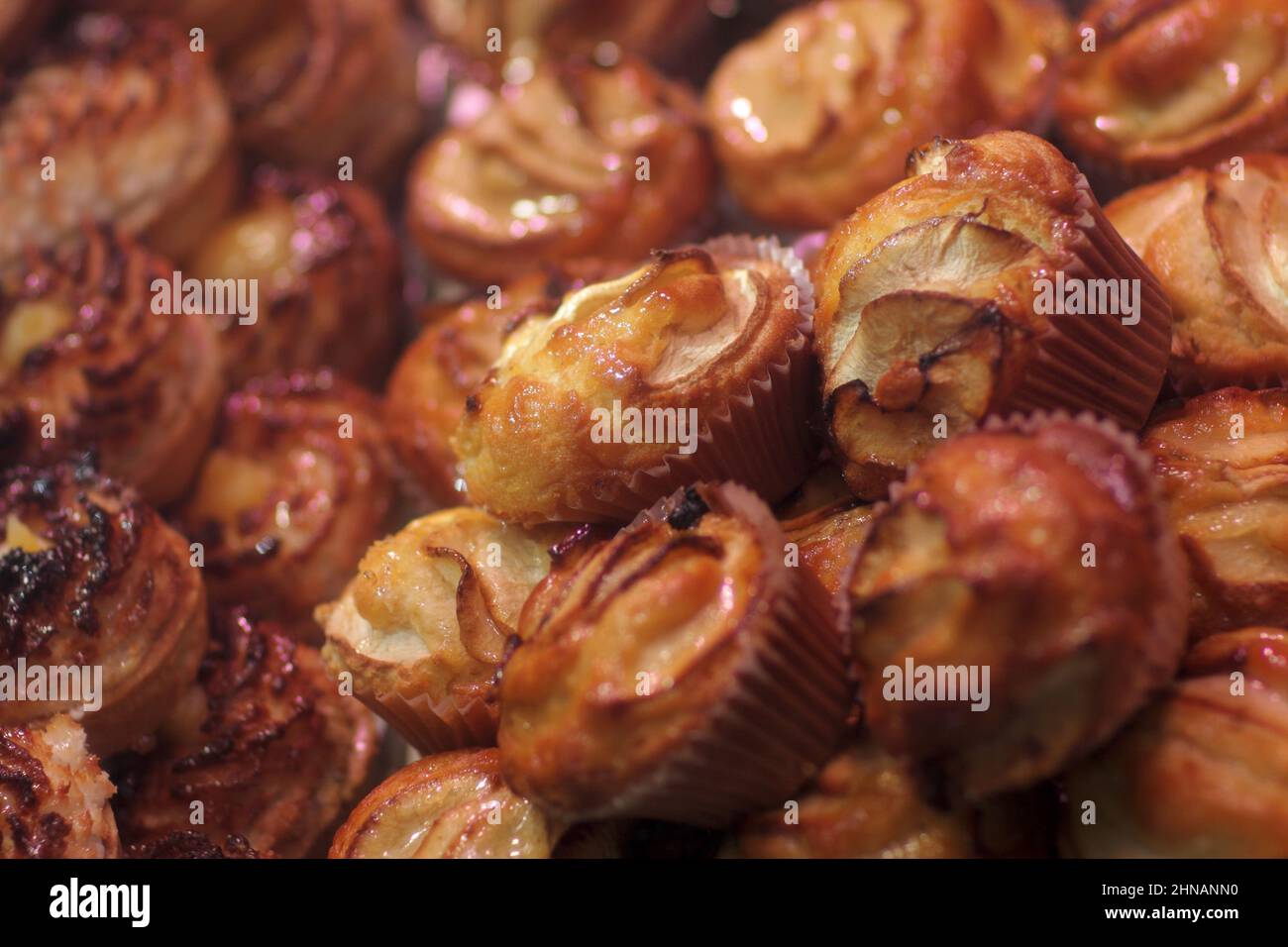 The cakes in a market, Barcelona, Spain Stock Photo Alamy