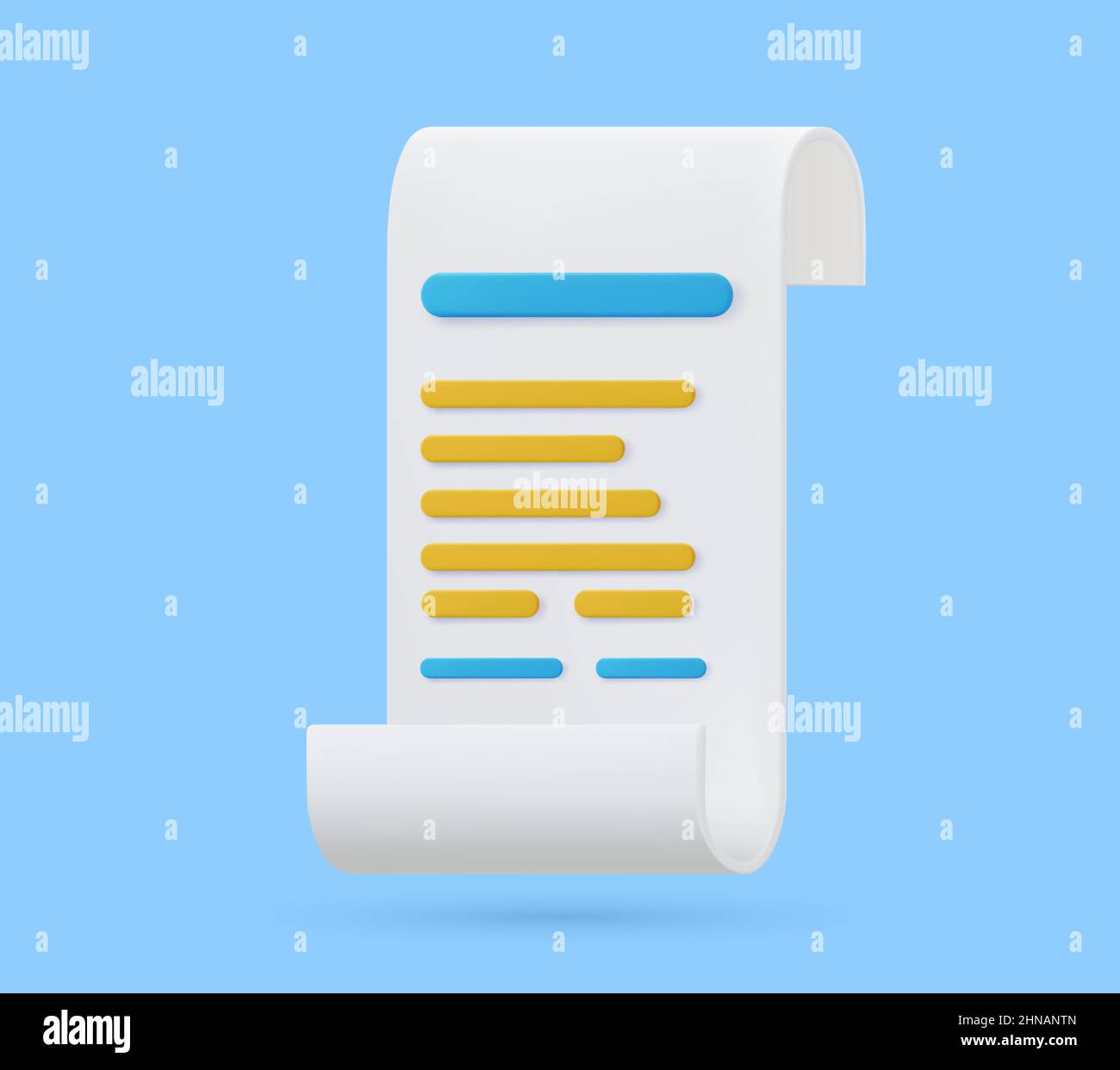 Paper bill of transaction receipt payment icon Stock Vector Image & Art ...