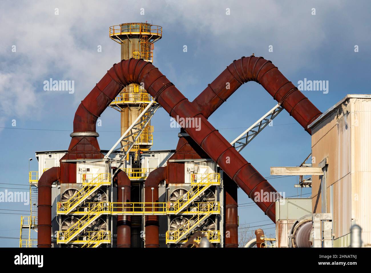 River Rouge, Michigan - The Carmeuse Lime factory. Stock Photo