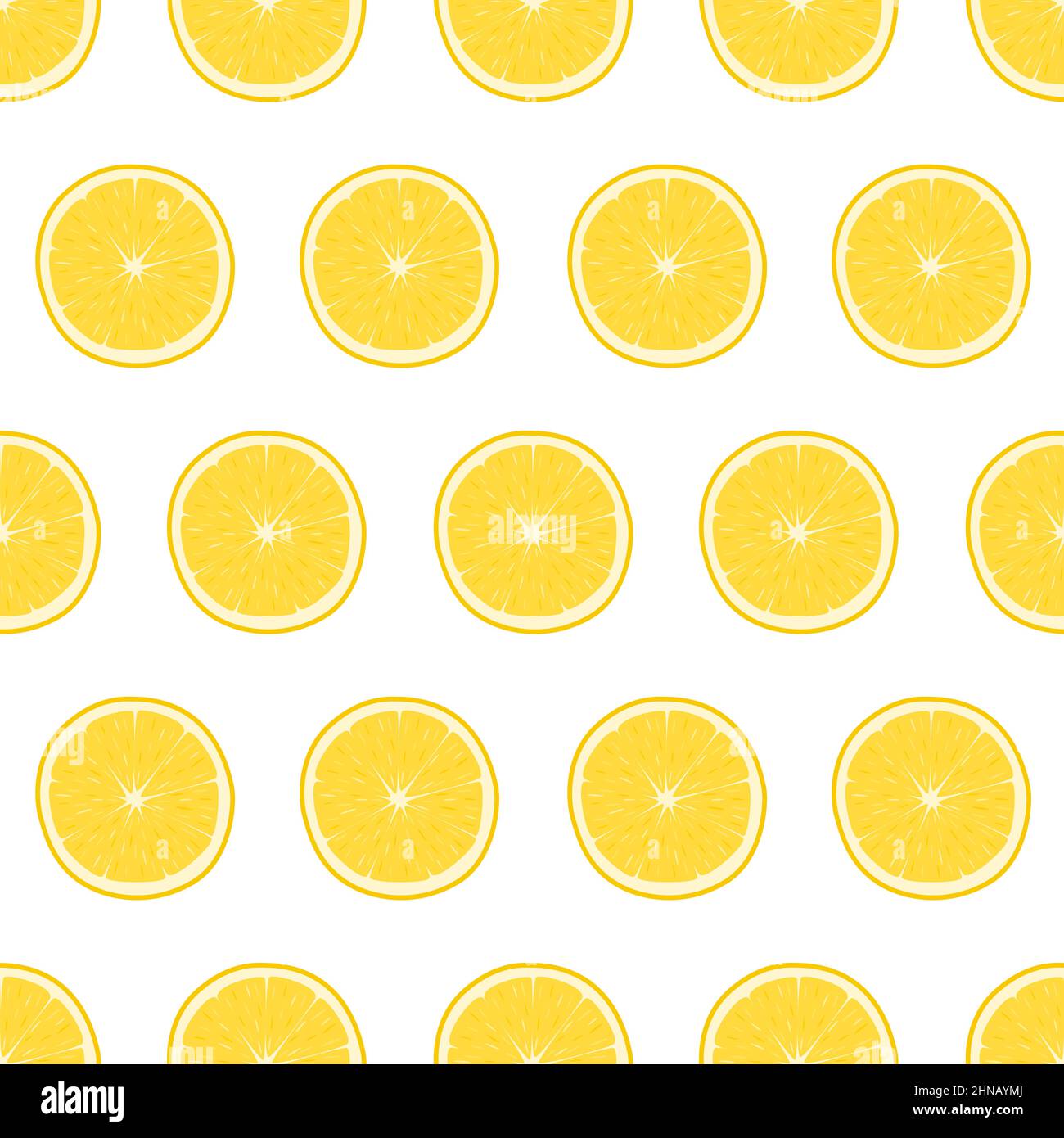 Bright seamless pattern with lemon, vector illustration Stock Vector