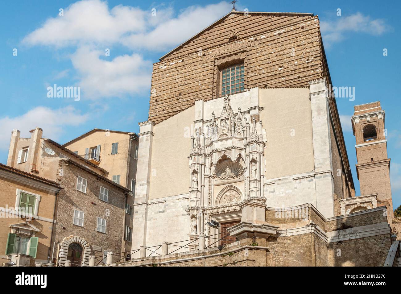 San Francesco alle Scale is a church in Ancona, Marche, Central Italy. Stock Photo