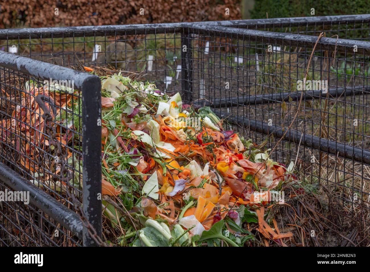 Wire mesh compost bins hires stock photography and images Alamy