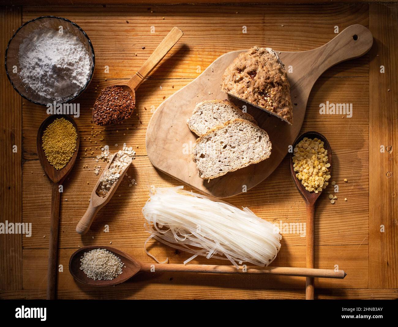 gluten free flour bread and grains millet tapioca flaxseed rice oats