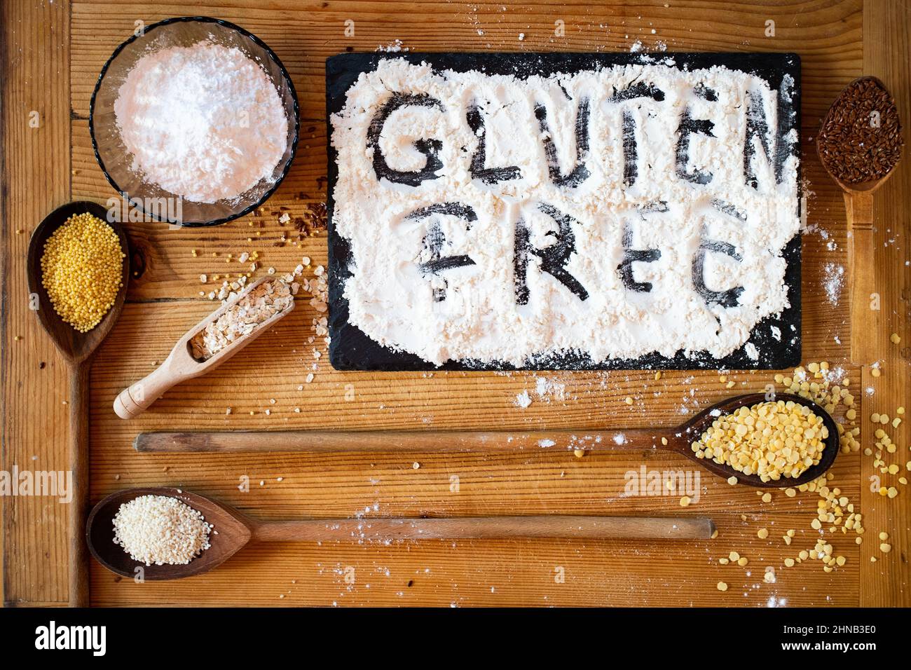 gluten free flour bread and grains millet tapioca flaxseed rice oats