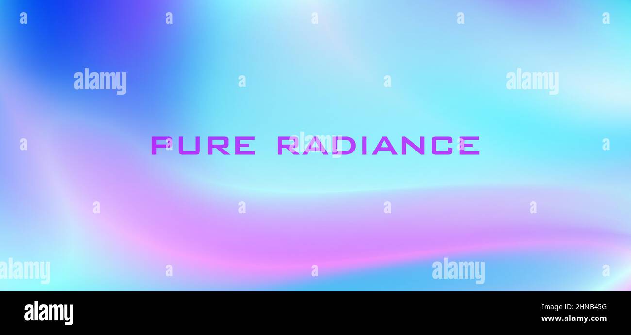 Pure radiance. Abstract multicolor blurred background with electric blue and mauve color gradient. Glossy vector graphic wallpaper Stock Vector