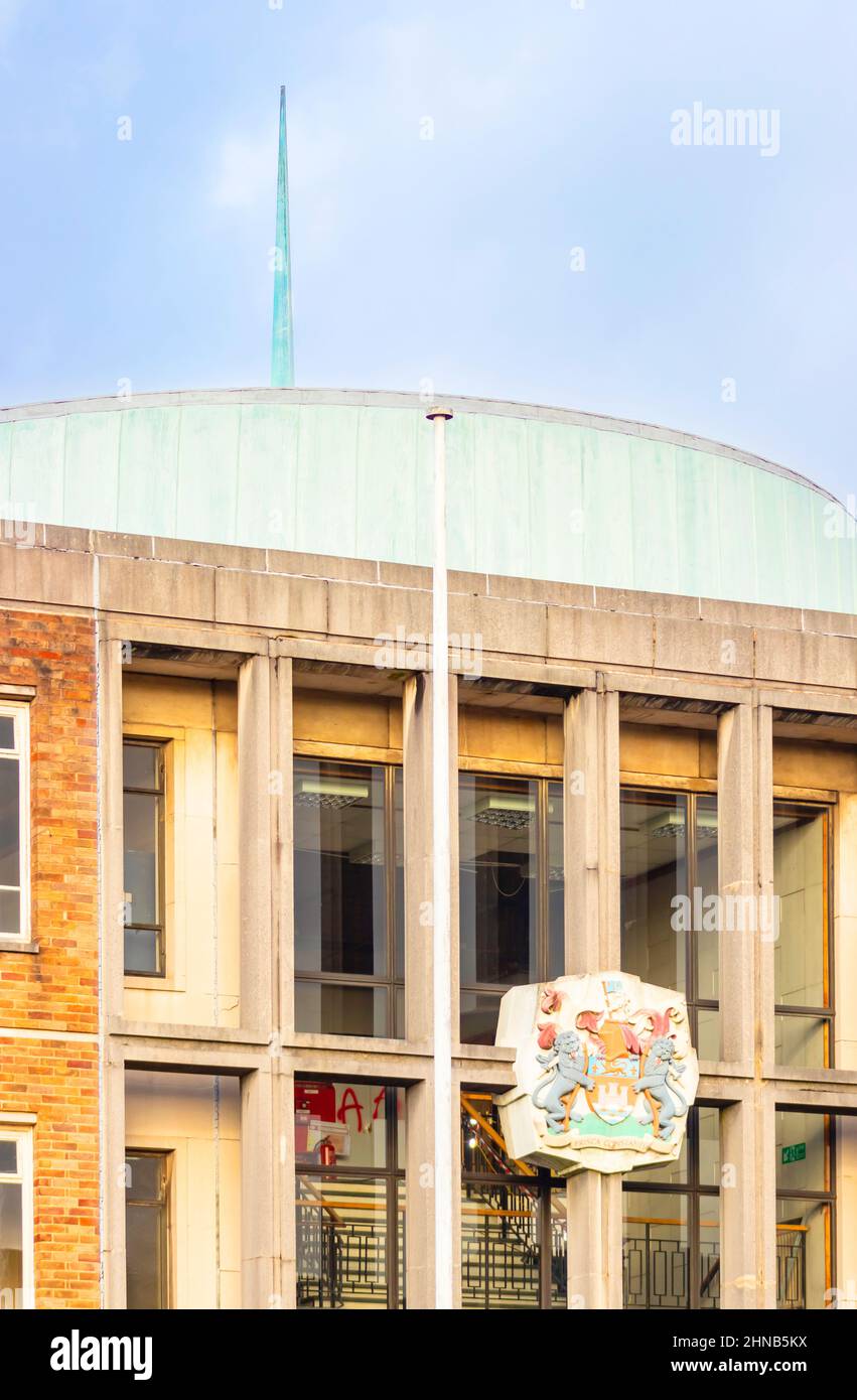 the 1960s mid century modern Newcastle under lyme civic offices prior