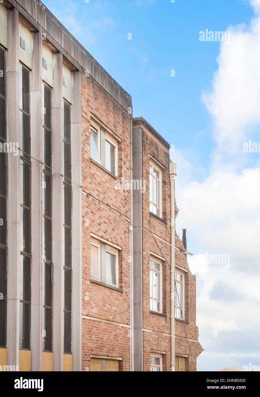 the 1960s mid century modern Newcastle under lyme civic offices during