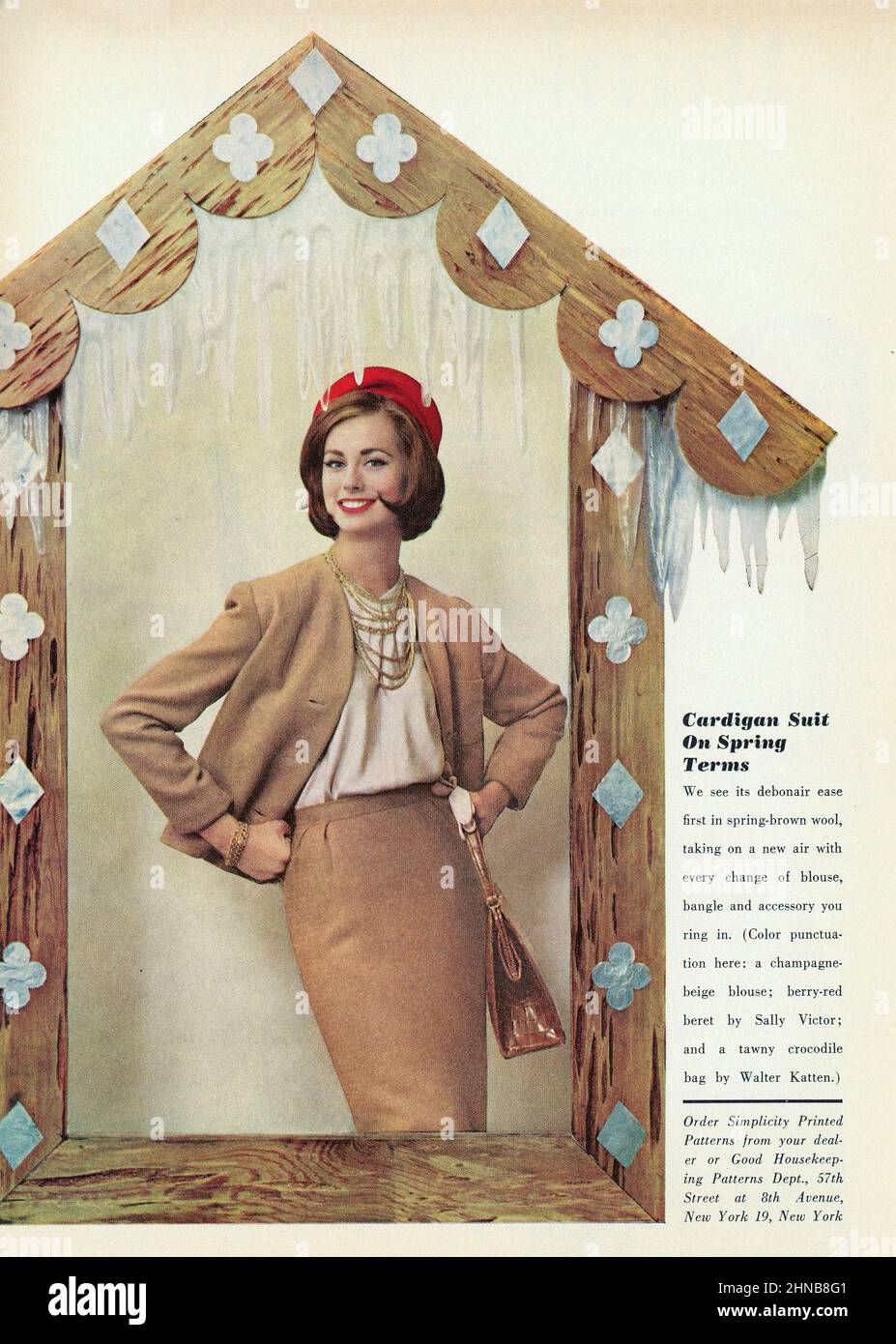 Vintage January 1962 'Good Housekeeping' magazine, USA Stock Photo