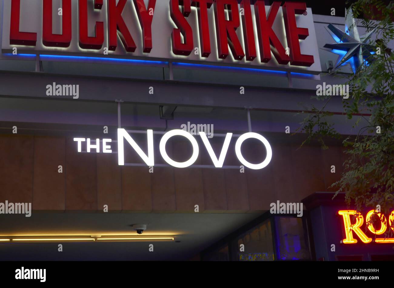 Los Angeles, California, USA 12th February 2022 The Novo at LA Live on