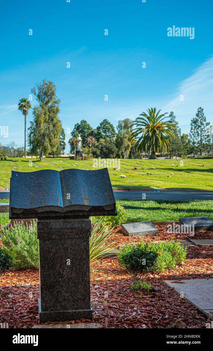 Santa Barbara, California, USA February 8, 2022 Calvary Cemetery