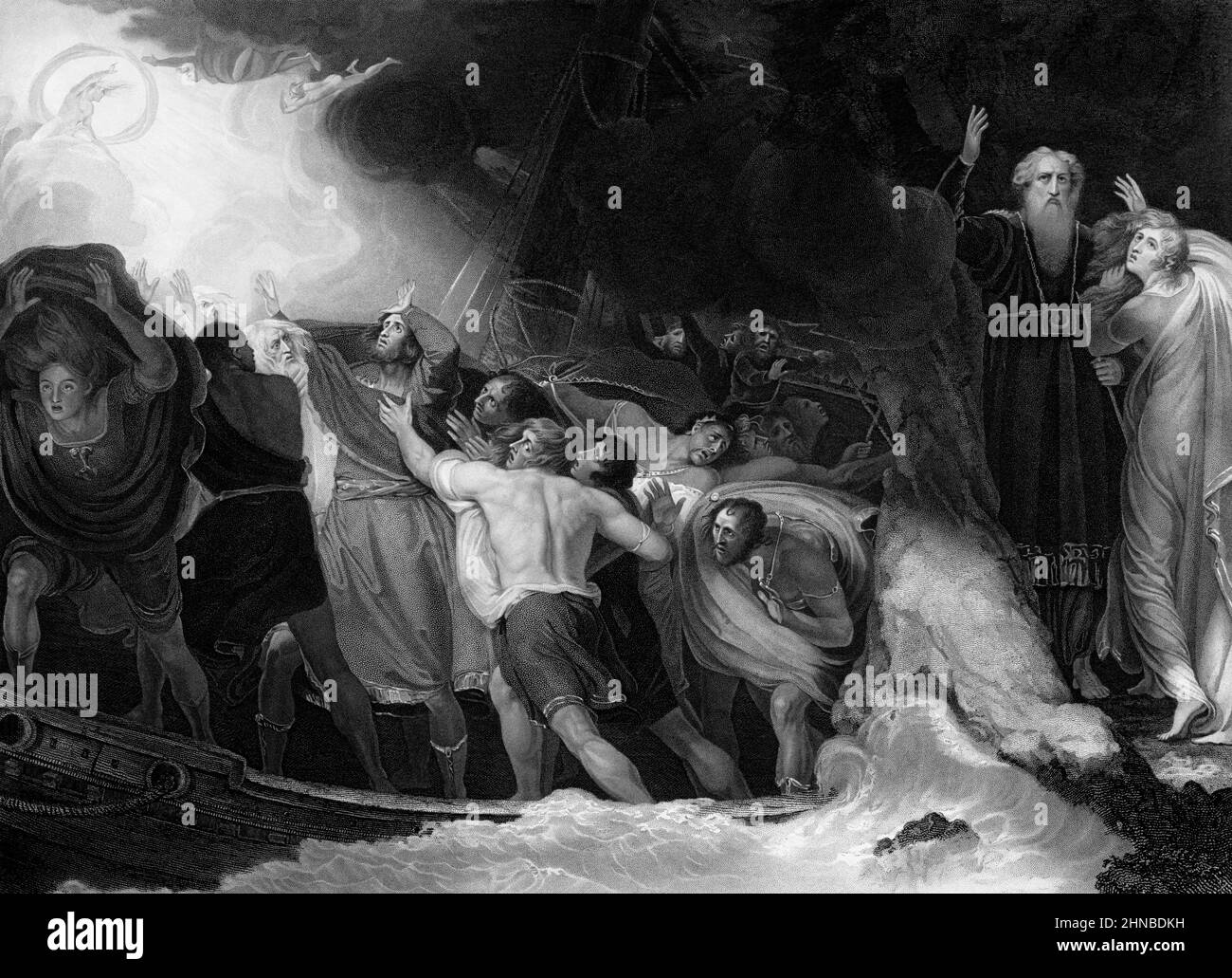Scene from the tempest Black and White Stock Photos & Images - Alamy