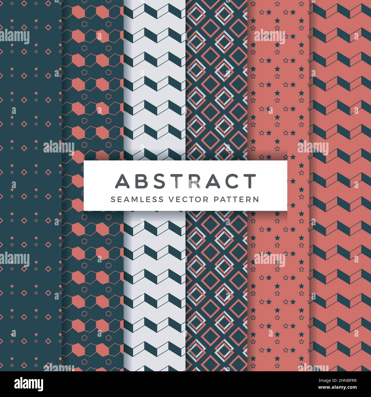 Abstract Seamless Vector Patterns Design Collection Stock Vector