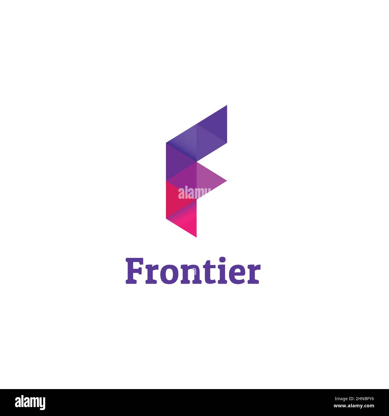 Purple Geometry Letter F Logo Design Template Stock Vector Image & Art ...