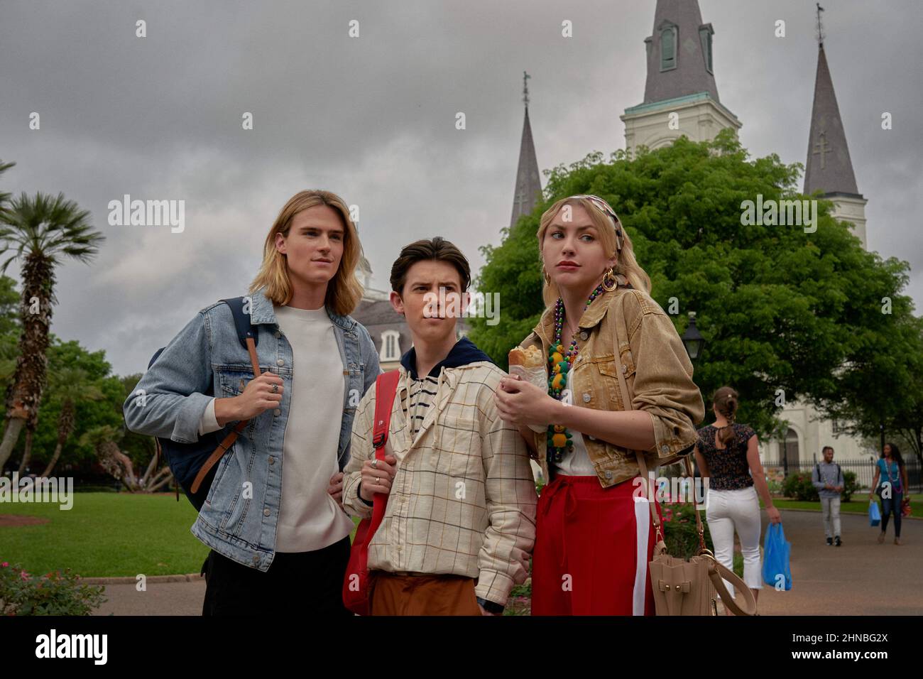 Luke Eisner, Griffin Gluck, Johanna Liauw, "Tall Girl 2" (2022). Photo