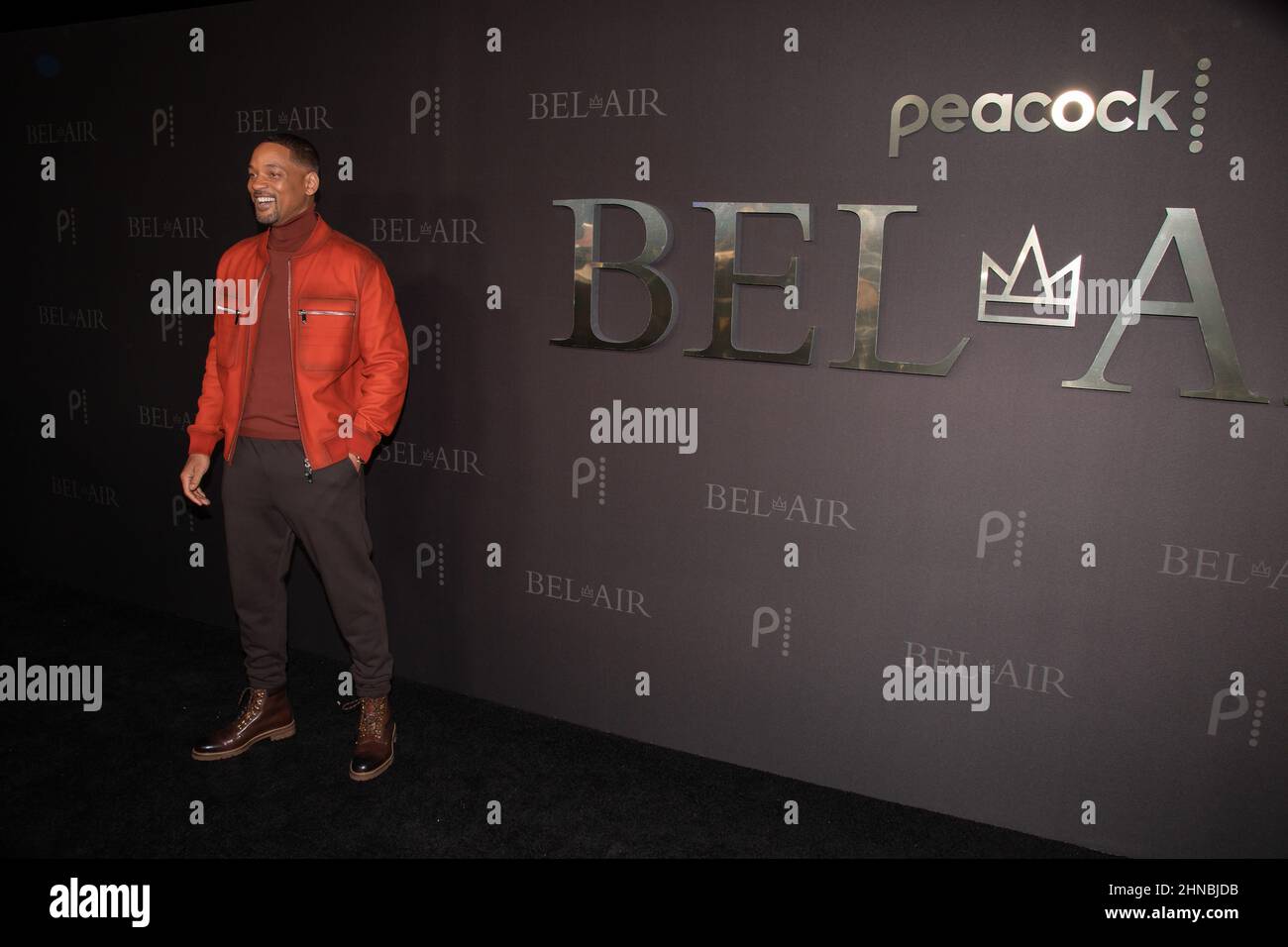 09 February 2022 - Santa Monica, California - Will Smith. Peacock's new series ''Bel-AirÃ“ Premiere Party and Drive-thru Screening held at Barker Hangar. (Credit Image: © Billy Bennight/AdMedia via ZUMA Press Wire) Stock Photo