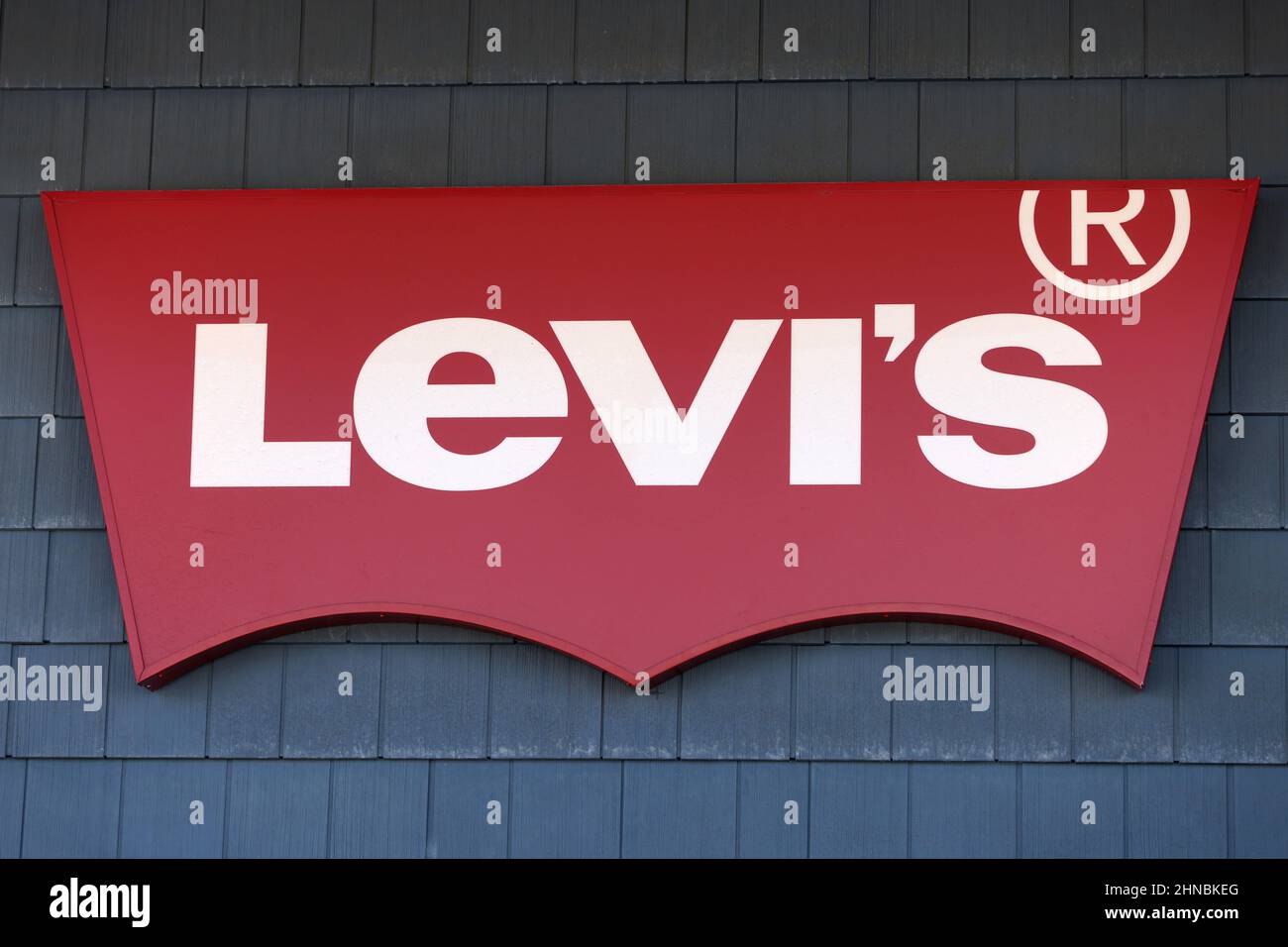 The signage of Levi Strauss \u0026 Co. store 
