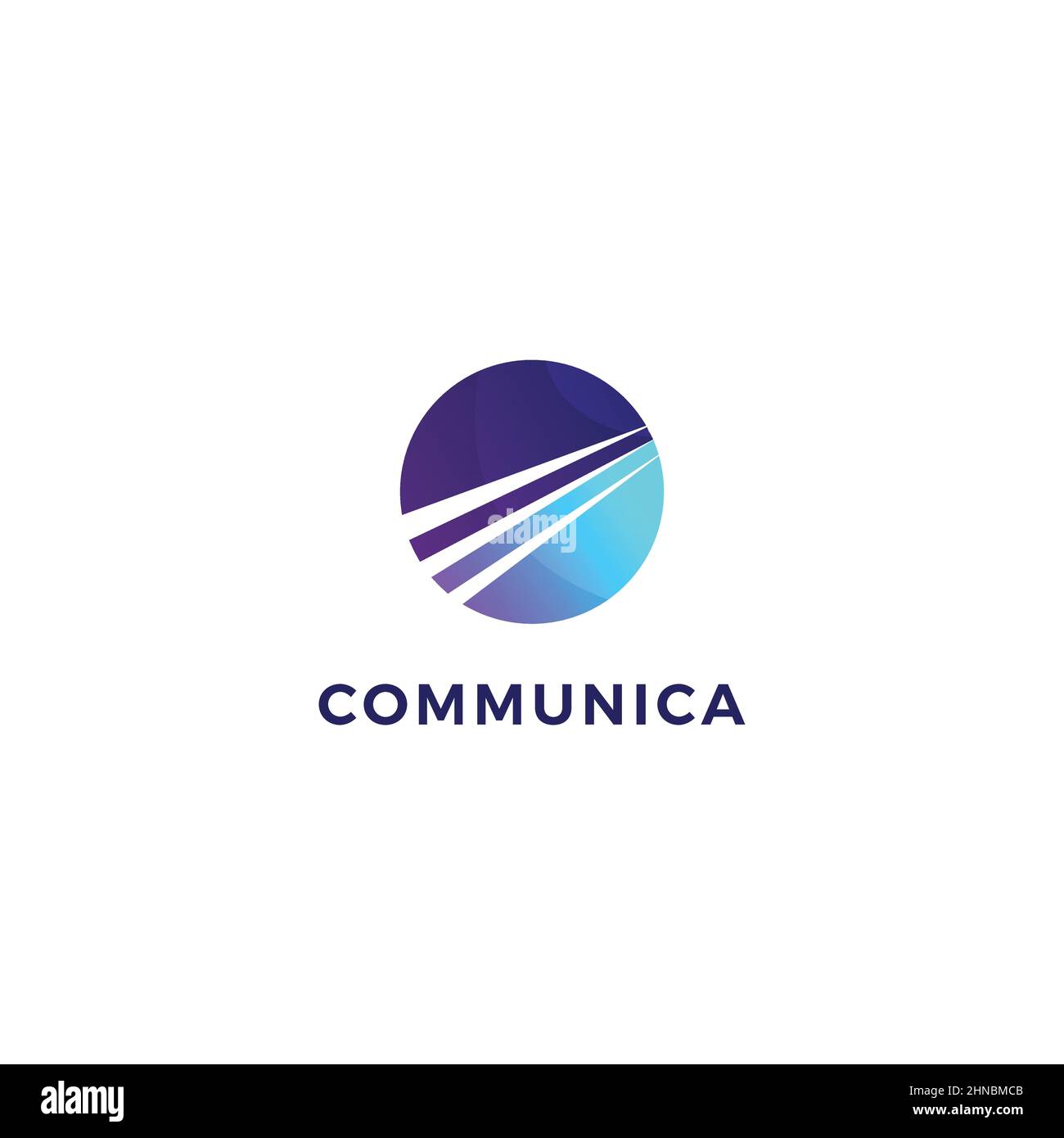 Communication Company Business Logo Design Template Stock Vector Image ...