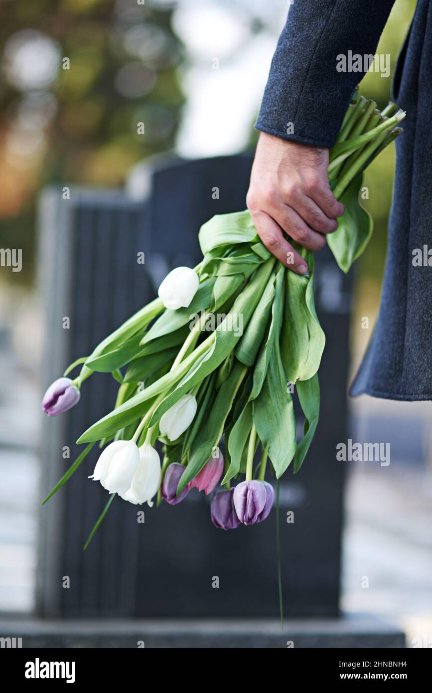 Cropped View Man Giving Pink Flower Bouquet Woman Isolated Grey
