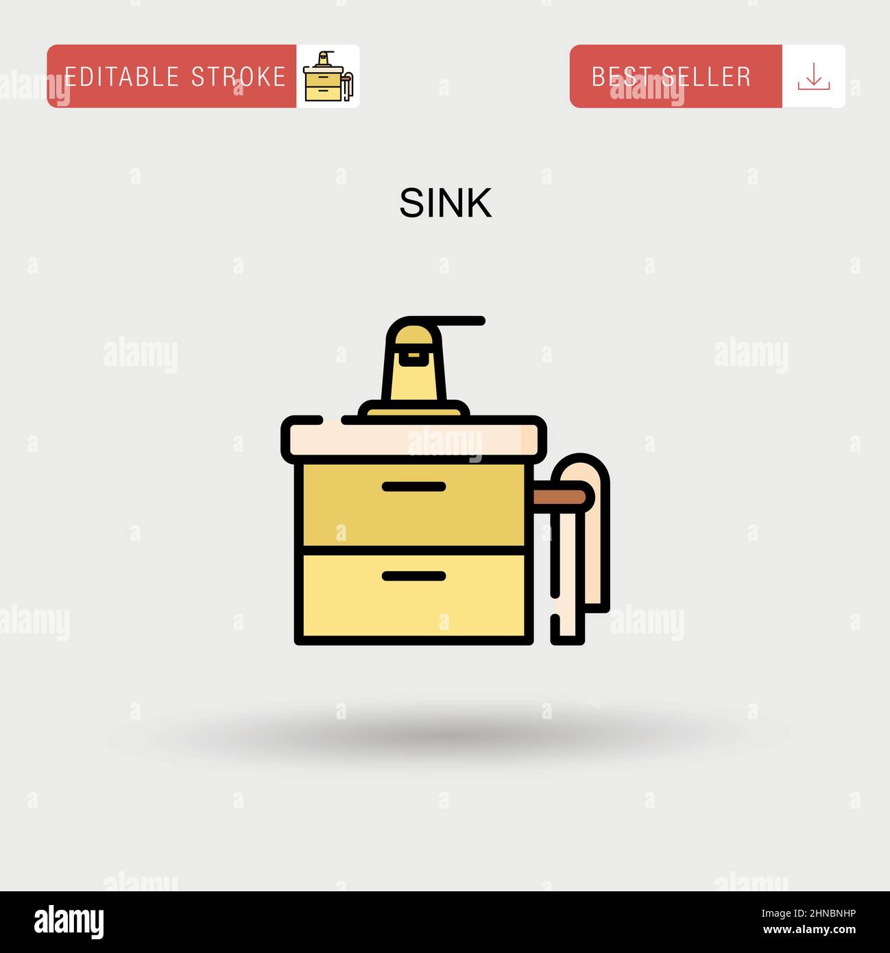 Sink Simple vector icon Stock Vector Image & Art - Alamy